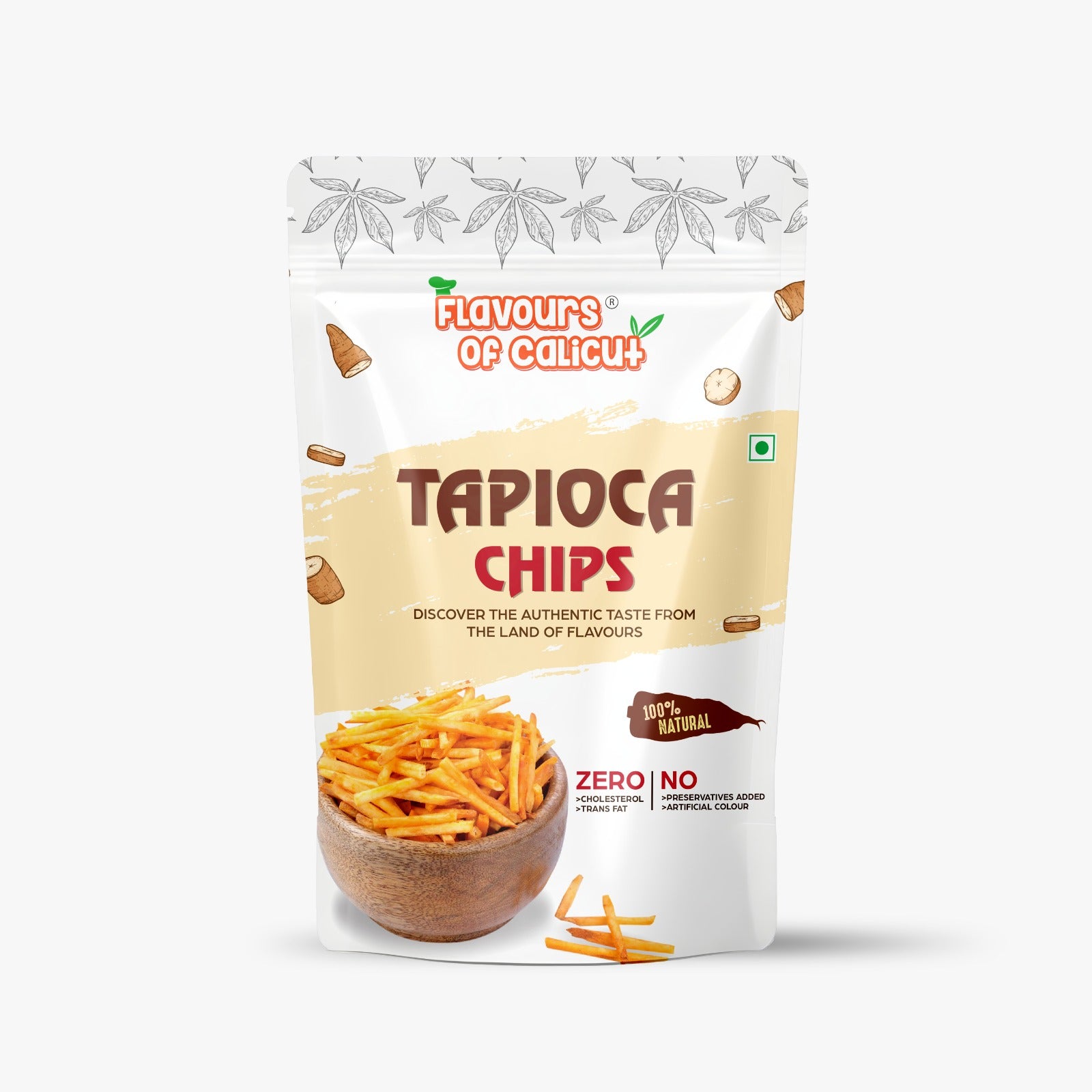 Kerala Tapioca (Kappa) Chips Pack of 3 (3x 150g)